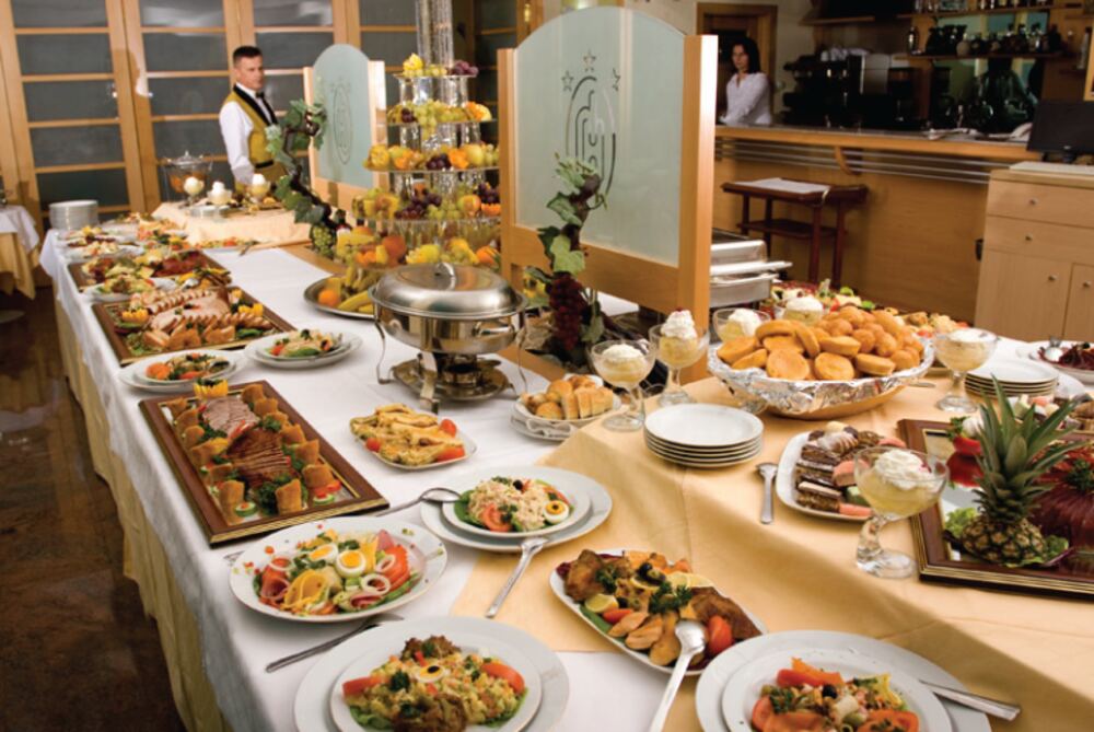 Event buffet spread