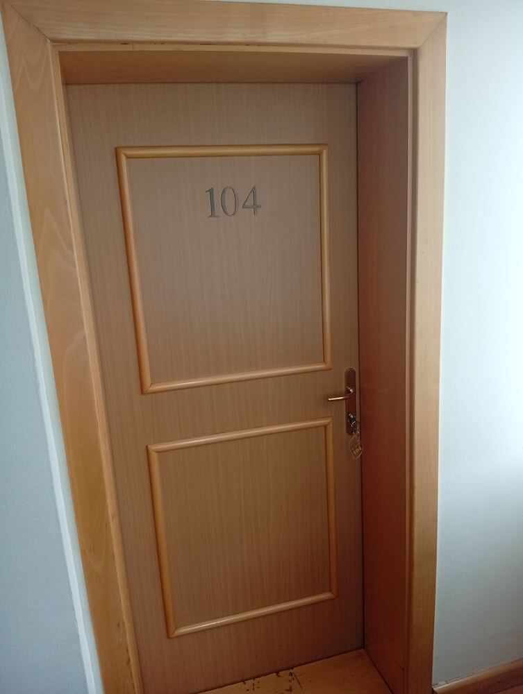 Room 104 door